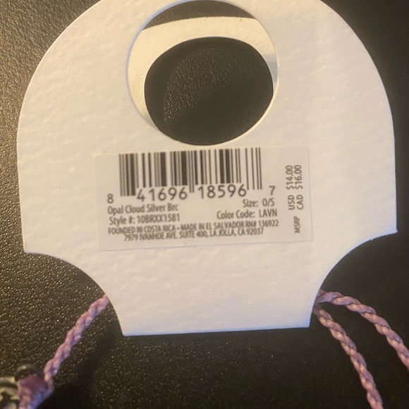 Brand New - PURA VIDA Opal Cloud Lavender Silver Bracelet - Picture 9 of 9